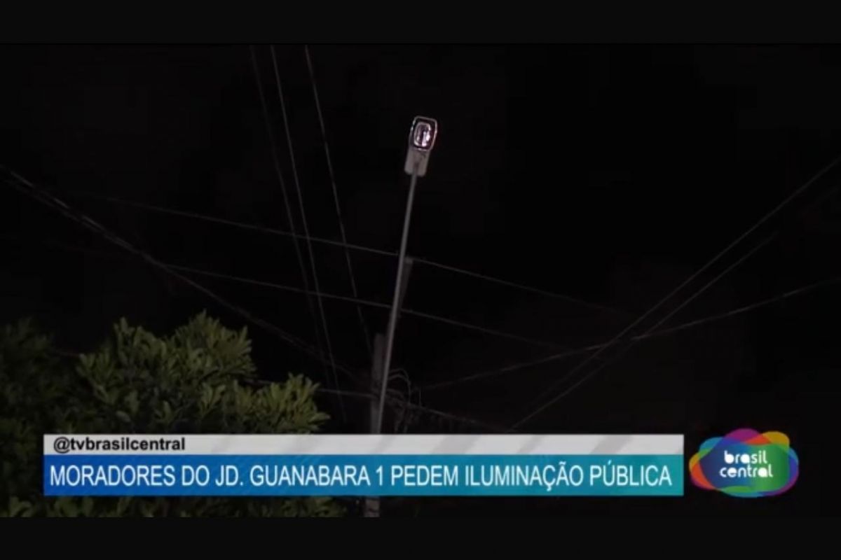 Falta de iluminação preocupa moradores do Jardim Guanabara em Goiânia